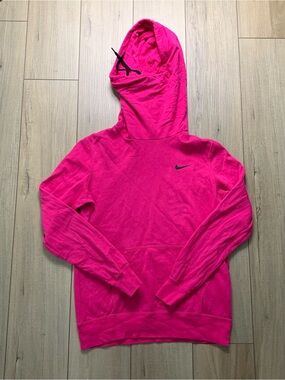 Nike Hot Pink Hoodie with Black Swoosh Tag